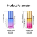 Roule de verre de couleur dégradé de 5 ml sur les bouteilles rechargeables