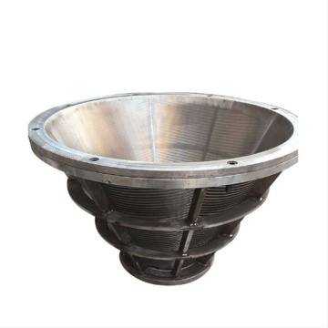 SS 304 316L Wedge Wire Centrifuge Baskets
