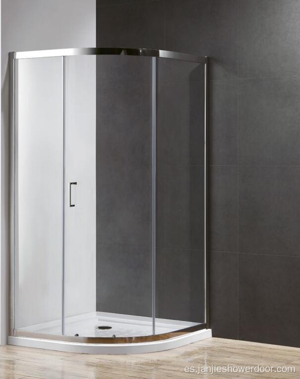 Recinto de ducha de cuadrante con panel de una sola puerta