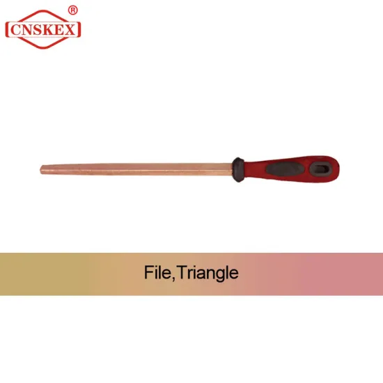 Non sparking triangular file 200mm Safety hand tools