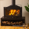 Indoor Wood Burning Cast Iron Stove - Antique Fireplace Heater