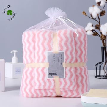 2022 Wholesale Custom Logo Luxury Microfiber Coral Fleece Bath Towels for Sale