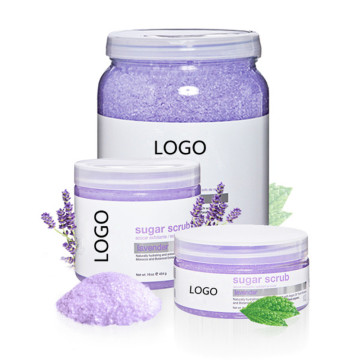 Lavender and Mint Sugar Body Scrub for Stress and Anxiety Relief
