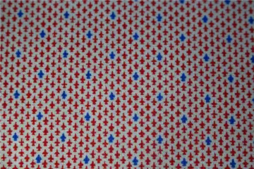 55% cotton and 45% polyester fabric
