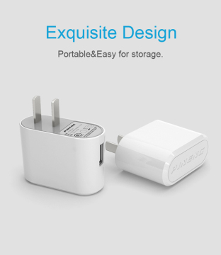 5V Mobile Phone USB Charger Adapter For Iphone UL FCC CE Approved