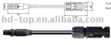 mc4 connector solar cable connector IP67/IP2X
