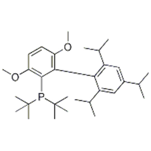 2- (Di-t-butylphosphino) -3,6-diméthoxy-2&#39;-4&#39;-6&#39;-tri-i-propyl-1,1&#39;-biphényle, min. 98% de t-butylBrettPhos CAS 1160861-53-9