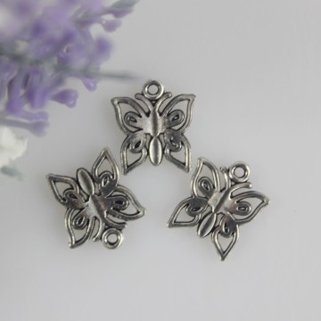 15mm Alloy Hollow Butterfly Charms na naszyjnik Bransoletka Kolczyki Butterfly Biżuteria Making Ustalenia Akcesoria