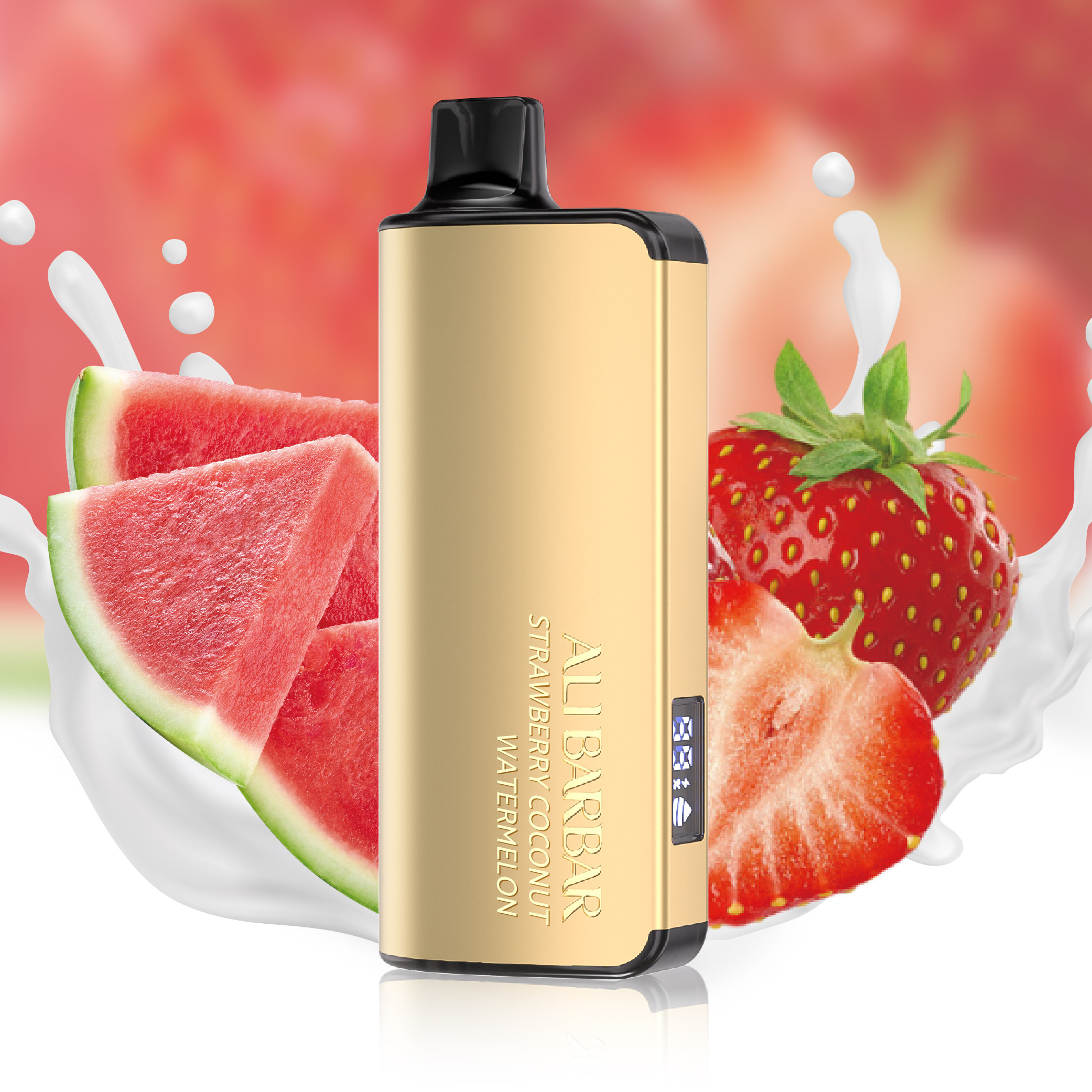 STRAWBERRY-COCONUT-WATERMELON-–-ALIBARBAR-INGOT-–-9000-PUFFS STRAWBERRY-COCONUT-WATERMELON-–-ALIBARBAR-INGOT-–-9000-PUFFS