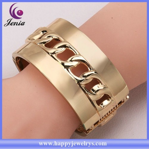 New trendy fashion jewelry design cheap price gold bangle bracelets ( KFSZ007-B)