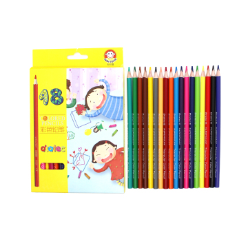 Wholesale Customized Kids Colored Pencil Set - 12 Pc Color Pencils in Bass Wood Packaging