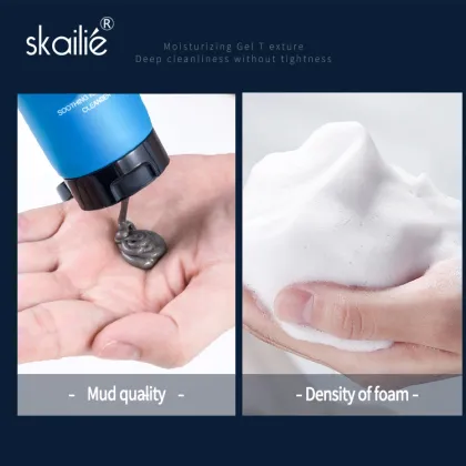 Skailie Private Label Natural Whitening Moisturizing Cleansing Facial Skin Care Kit for Men