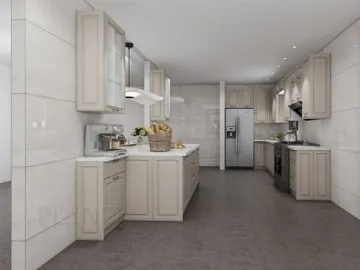 Multifunctional Melamine Prices Solid Wood Kitchen Cabinet