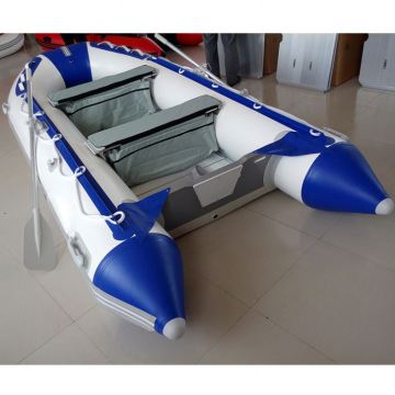 Inflatable Boat with Plywood Floor and Electric Motor, 3.8m