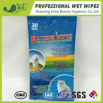 Most popular pet clean wipes pet bathing wet wipes