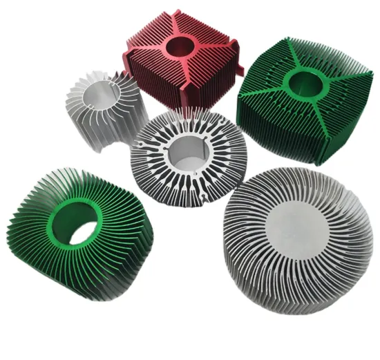 Custom Large Size Round Aluminum Extrusion Heat Sinks & FIIT Heatstick Profiles