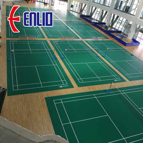 Enlio sports flooring certificated by BWF