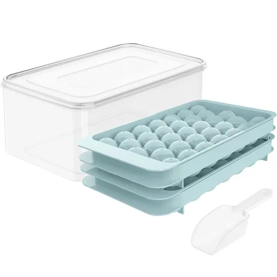 DIY Homemade Ice Ball Mold with Lid: Creating 33 Grid Round Ice Cubes for Premium Cocktails and Drinks
