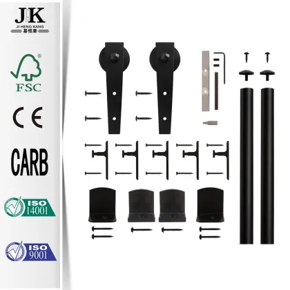 JHK-G18 Farmhouse Sliding Door Industrial Sliding Door Popular Flush Sliding Door System