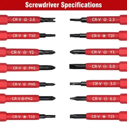 8-in-1 Mini Electrician VDE Magnetic Household Multifunction Screwdriver Set