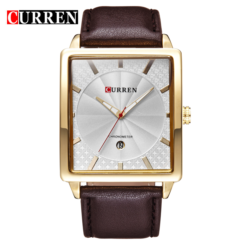Luxury Square CURREN Men Quartz Watch