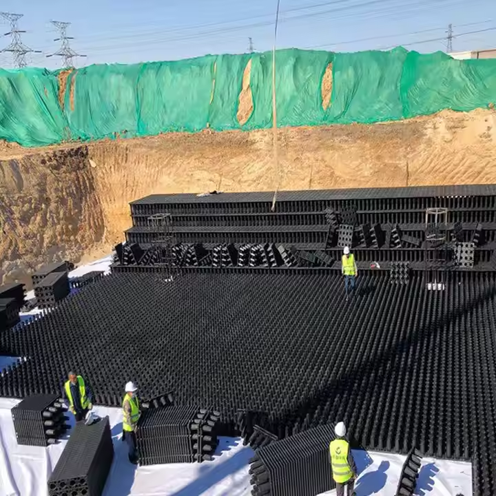 Underground PP Rainwater Collector Harvesting System Water Tank Module Injection Molding Service (4)