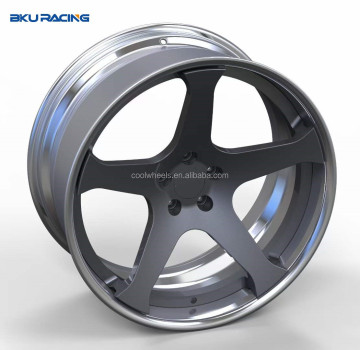 Bku Racing 5x112 Wheels 3 Piece Forged Chrome Finish Alloy Wheels for Benz W222 W223 W221 C63 GT CLS SL