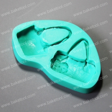perfume, lay bag silicone mold fondant mold for cake decoration