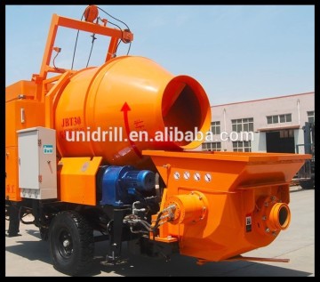 Concrete Mixer With Pump Electric Grount Pumps Skid Steer Portable Concrete Mixer Pump Trailer Small Diesel Cement Mixer