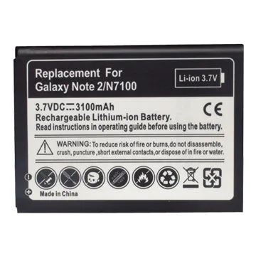 Mobile phone battery/replaces EB595675LU/for Samsung Galaxy Note 2/N7100/N7102/N7108/N719/3,100mAh