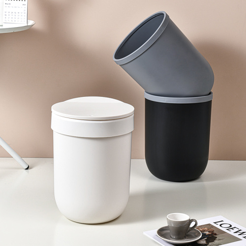 Simple Round Plastic Trash can In High Quality