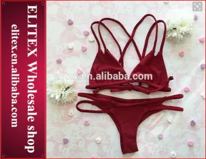 2017 online wholesale slim straps sexy print swimsuit women CK197