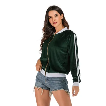 Green Women's Bomber Jacket