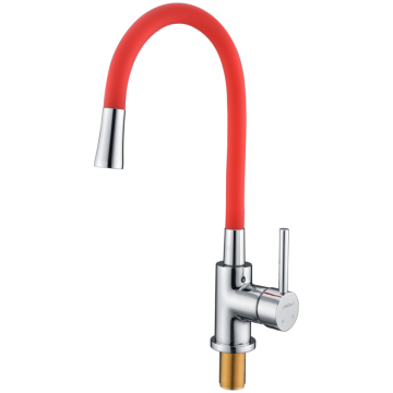 Deck Mounted Sink Kitchen Faucet In Red