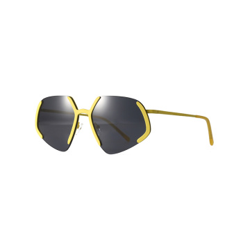 Metal Custom Logo Designer UV400 Polarized Shades Sunglasses