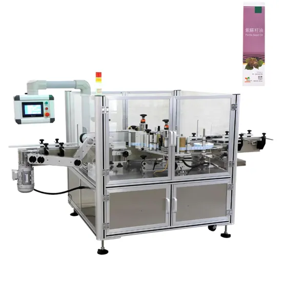 Automated Round Bottle Carton Corner Labeling Machine for Shampoo, Laundry Detergent, and Oral Liquid Products