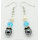 crystal hematite earring