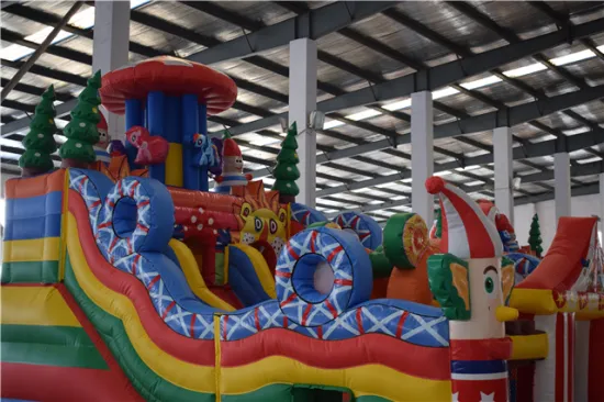 2022 new design kids inflatable Ferris Wheel bounce house with slide for sale