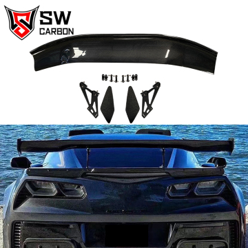 Chevrolet Corvette C7 Z06 2013-2019 Carbon Fiber Rear Spoiler Kit