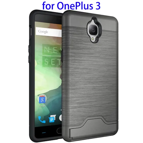 New Brushed TPU + PC Combination Case for OnePlus 3 Mobile Case Cover