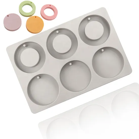 12-Cavity Rings and Circles Aromatherapy Mold: DIY Silicone Soap, Candle, and Resin Making Kit - BPA Free
