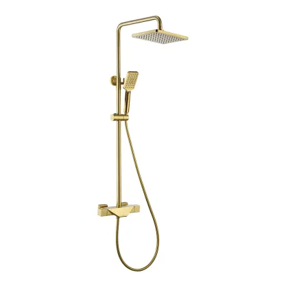 European-Style Full Copper Constant Temperature Shower Set for Bathroom