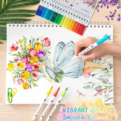 12 Color Professional Watercolor Brush Pen Set