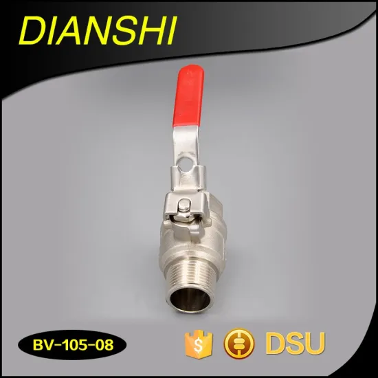 Lever handle Brass Ball valves nickel plating for water