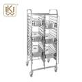 Commercial heavy duty stainless steel bakery trolley