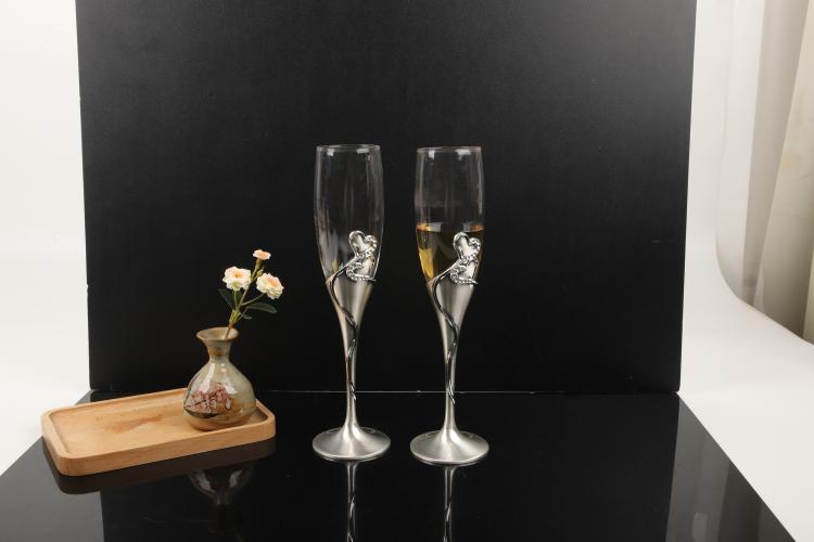 Elegant handmade crystal cup