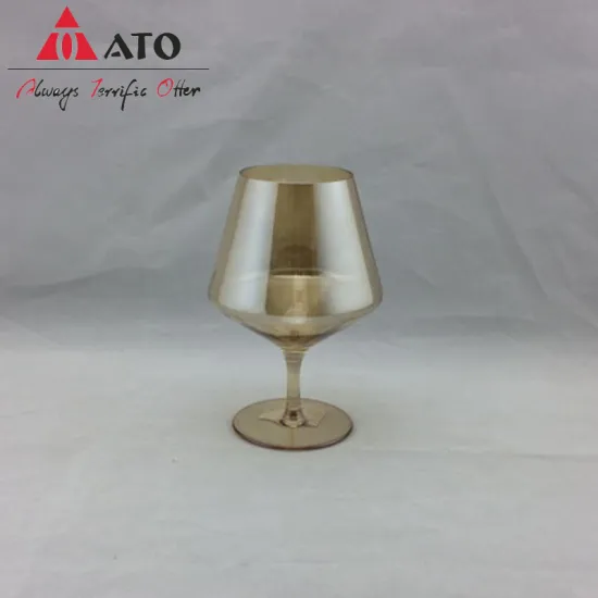 Luxurious drinking set Amber Crystal brandy glass cup