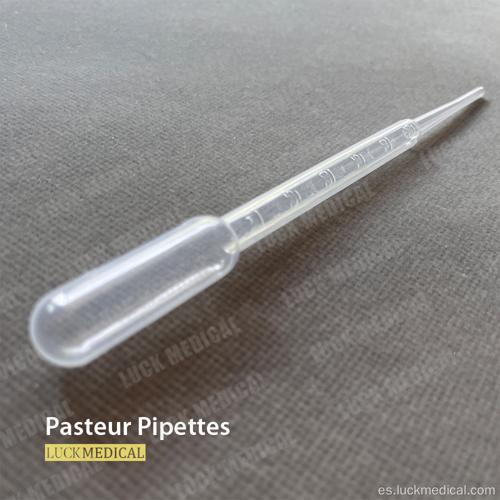Pipetas Pasteur graduadas de 3 ml