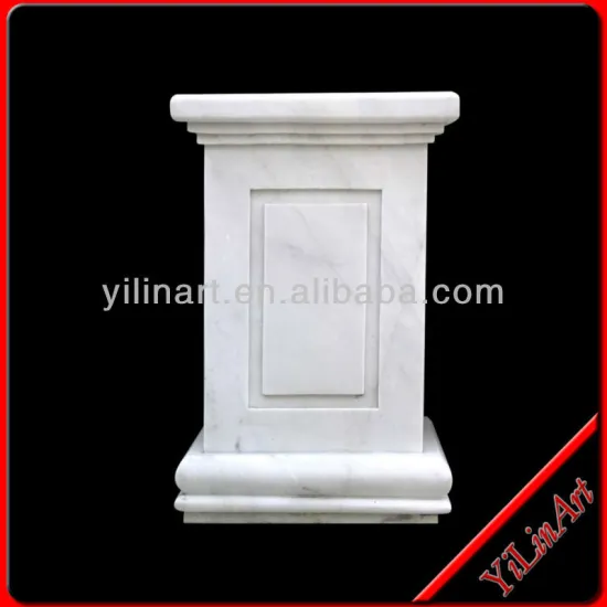 White Marble Column,Stone Small Pillar Sculpture YL-L157