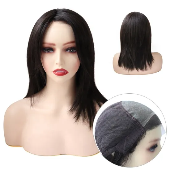 Chinese Virgin Cuticle Remy Human Hair Stock Monofilament Top Lace Front Wigs: Ideal for Alopecia Women